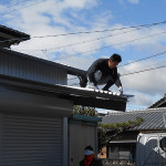 137.庇　屋根貼り替え