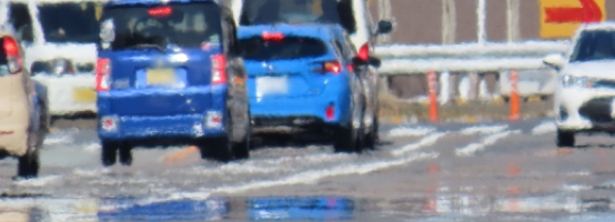 ヒートアイランド現象化した道路の様子