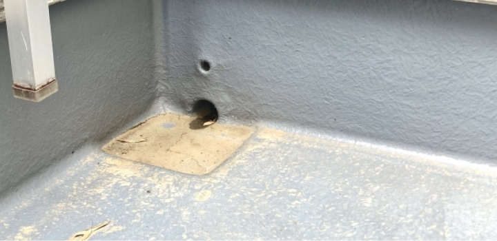 ベランダの排水口