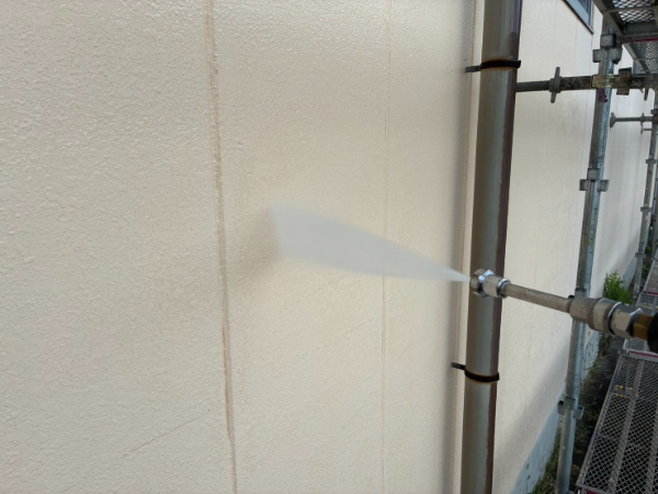 いなべ市_工場外壁塗装_高圧洗浄