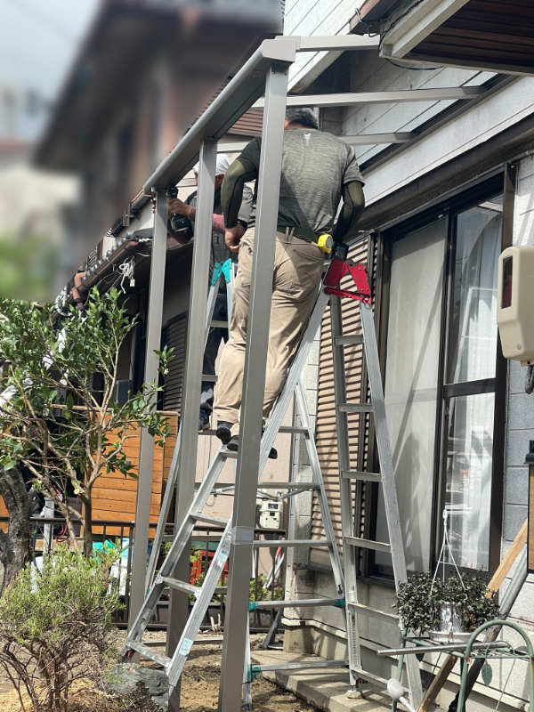 四日市市H様_テラス施工3