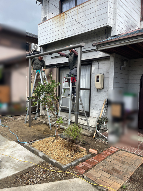 四日市市H様_テラス施工2