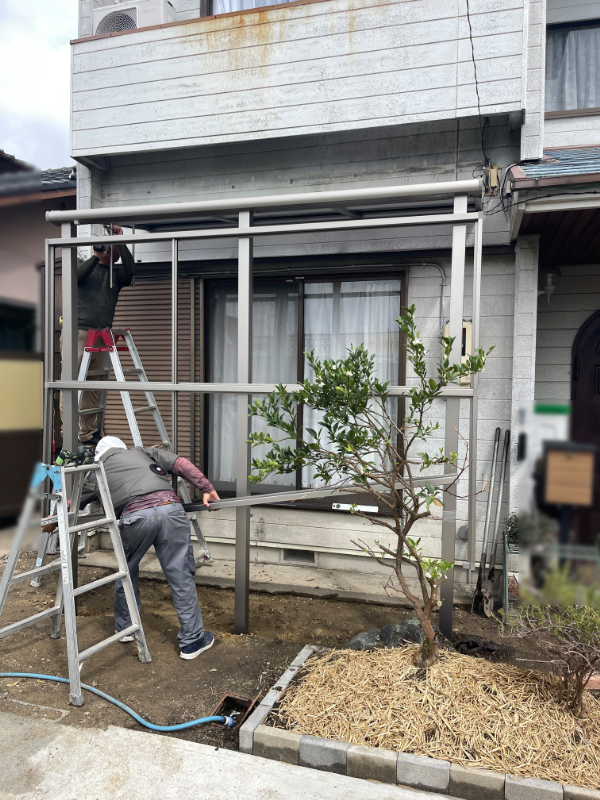 四日市市H様_テラス施工6