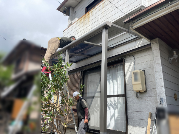 四日市市H様_テラス施工4