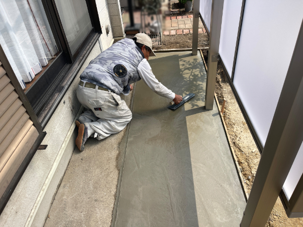 四日市市H様_土間打ちコンクリート3