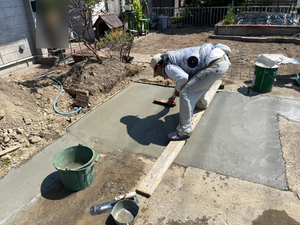 四日市市_H様_コンクリート金鏝押さえ2