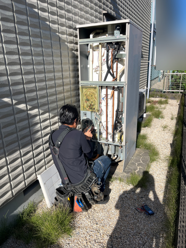 四日市市F様_エコキュート設置_電気工事1