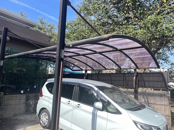 カーポート施行前