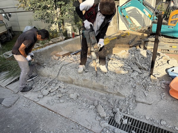 既存ブロック撤去 ２