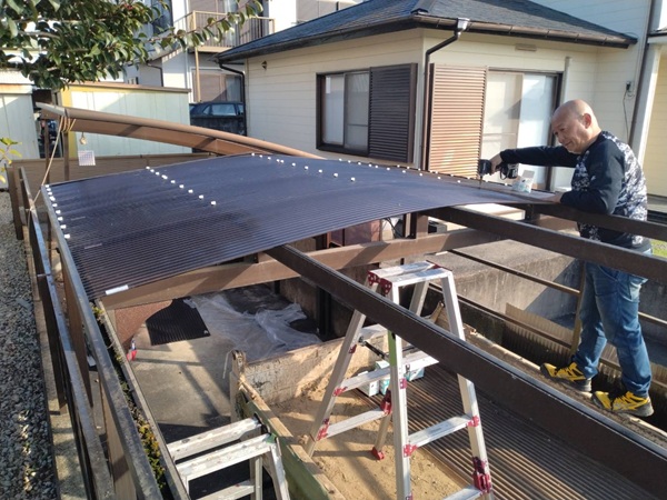 四日市市-Y様邸-カーポート-波板張り