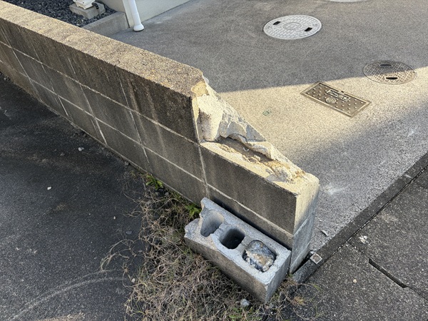 四日市市-W様邸-ブロック塀-施工前