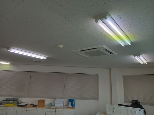 四日市市-事務所-照明-施工前