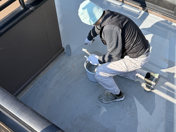 四日市市-N様邸-FRP防水-トップコート