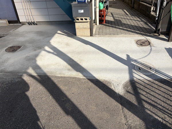 四日市市-K様邸-段差解消コンクリート工事-施工後