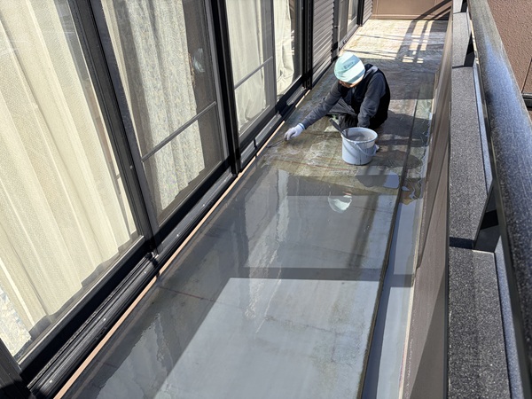 四日市市-N様邸-FRP防水-中塗り