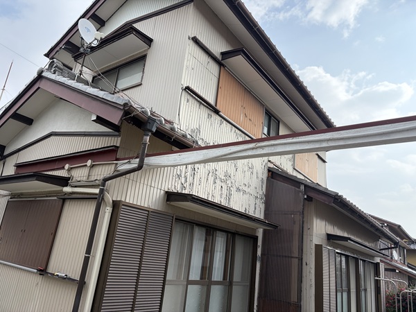 四日市市-車庫解体撤去-板金かぶせ