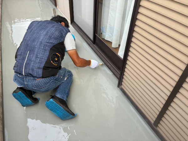 四日市市-U様邸-雨漏り補修-ウレタン防水2層目